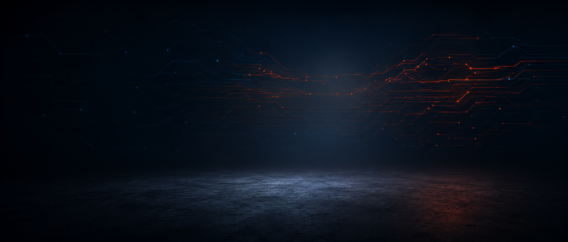 RoborosX glowing circuit background
